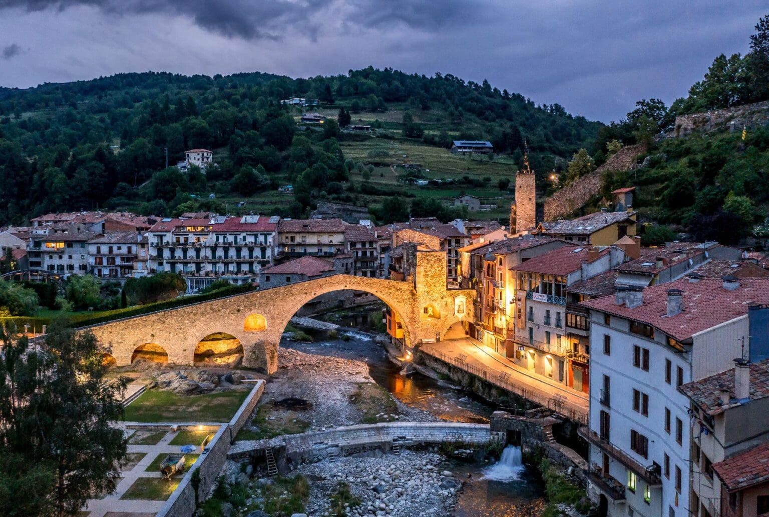 Paisaje de Camprodón con su entorno